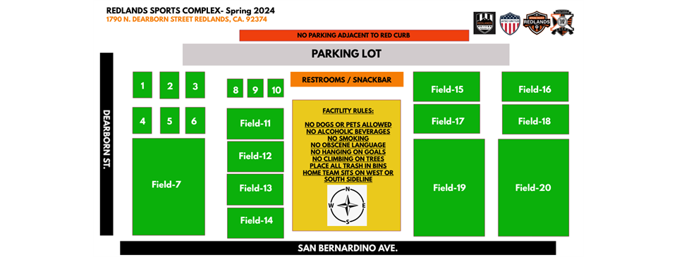 SPRING 2024 FIELD MAP