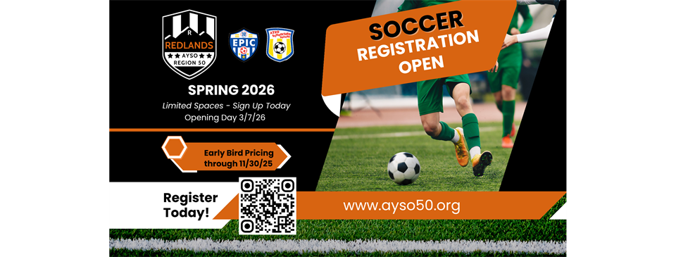 NOW OPEN - 2026 Spring Registration 