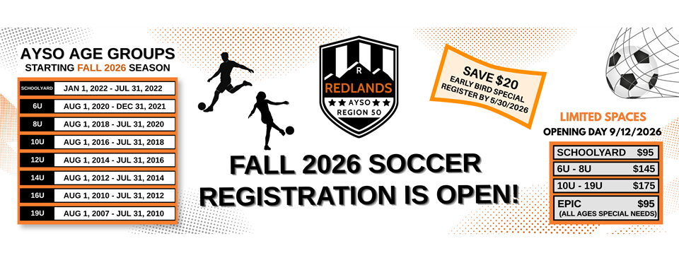 Fall 2026 Registration Open!